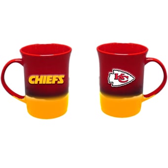 The Memory Company Kansas City Chiefs Two-Pack 15oz. Ceramic Ombre Mug Set