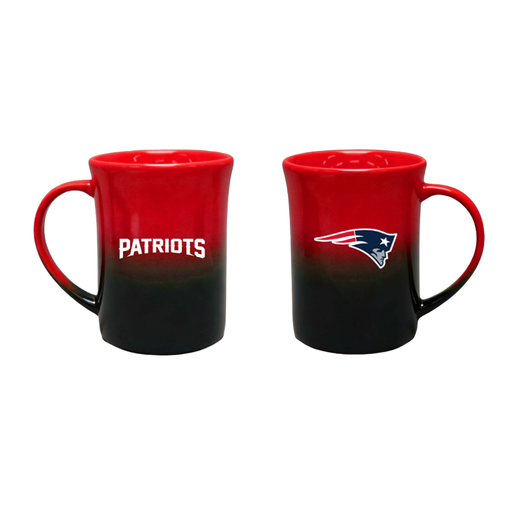 The Memory Company New England Patriots Two-Pack 15oz. Ceramic Ombre Mug Set