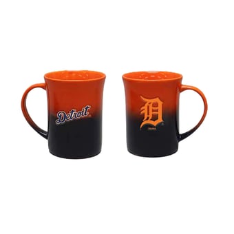 The Memory Company Detroit Tigers Two-Pack 15oz. Ceramic Ombre Mug Set