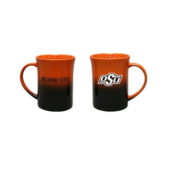 The Memory Company Oklahoma State Cowboys Two-Pack 15oz. Ceramic Ombre Mug Set