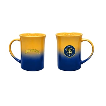 The Memory Company Milwaukee Brewers Two-Pack 15oz. Ceramic Ombre Mug Set