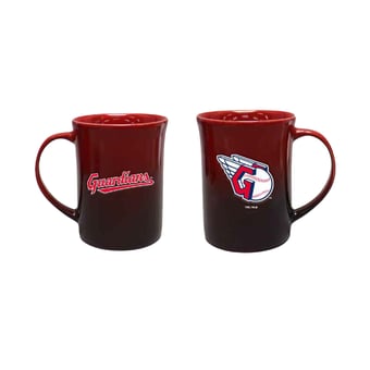 The Memory Company Cleveland Guardians Two-Pack 15oz. Ceramic Ombre Mug Set