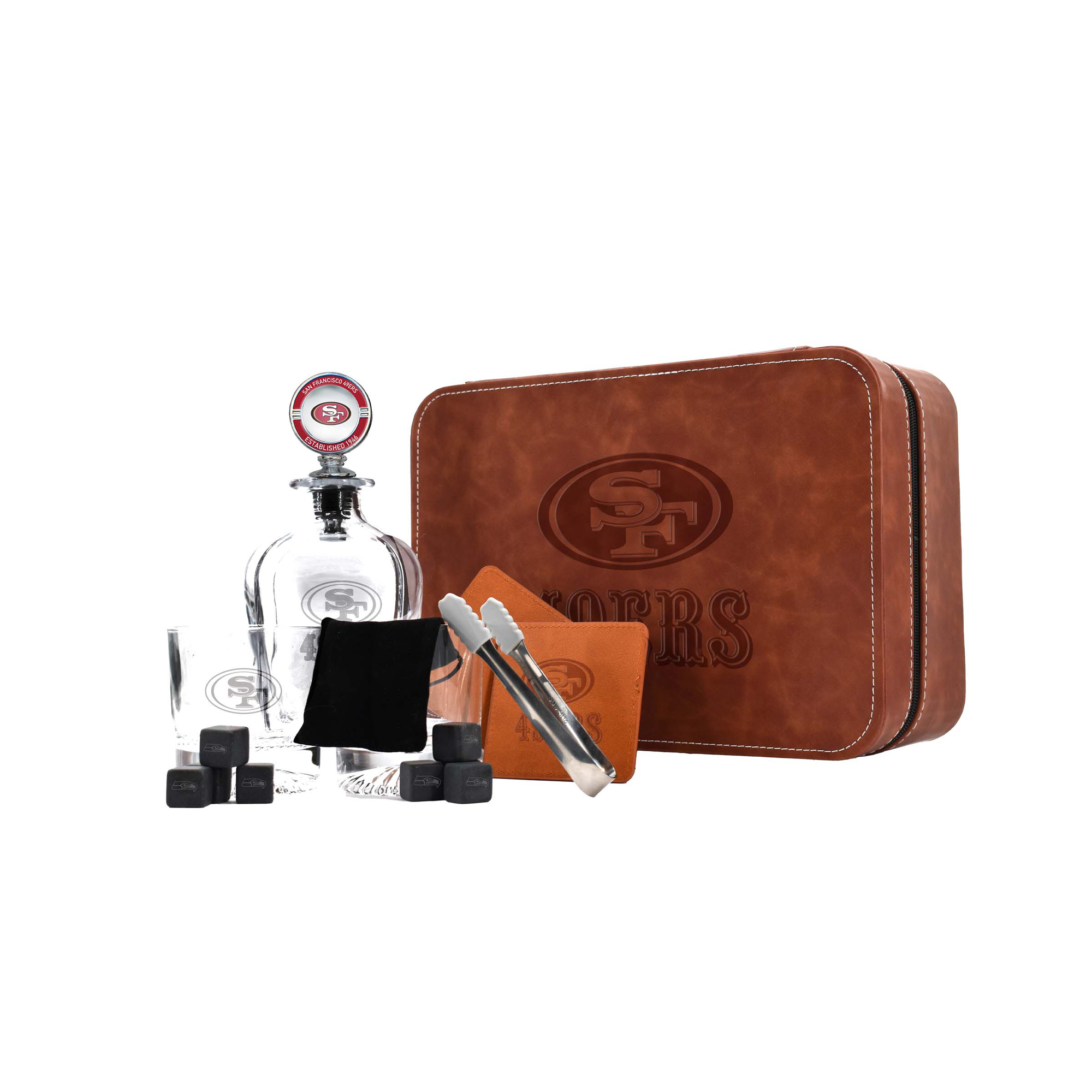 The Memory Company San Francisco 49ers Decanter Set