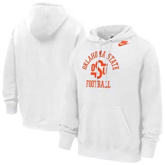 Men's Nike White Oklahoma State Cowboys 50th Anniversary Club Fleece Hoodie