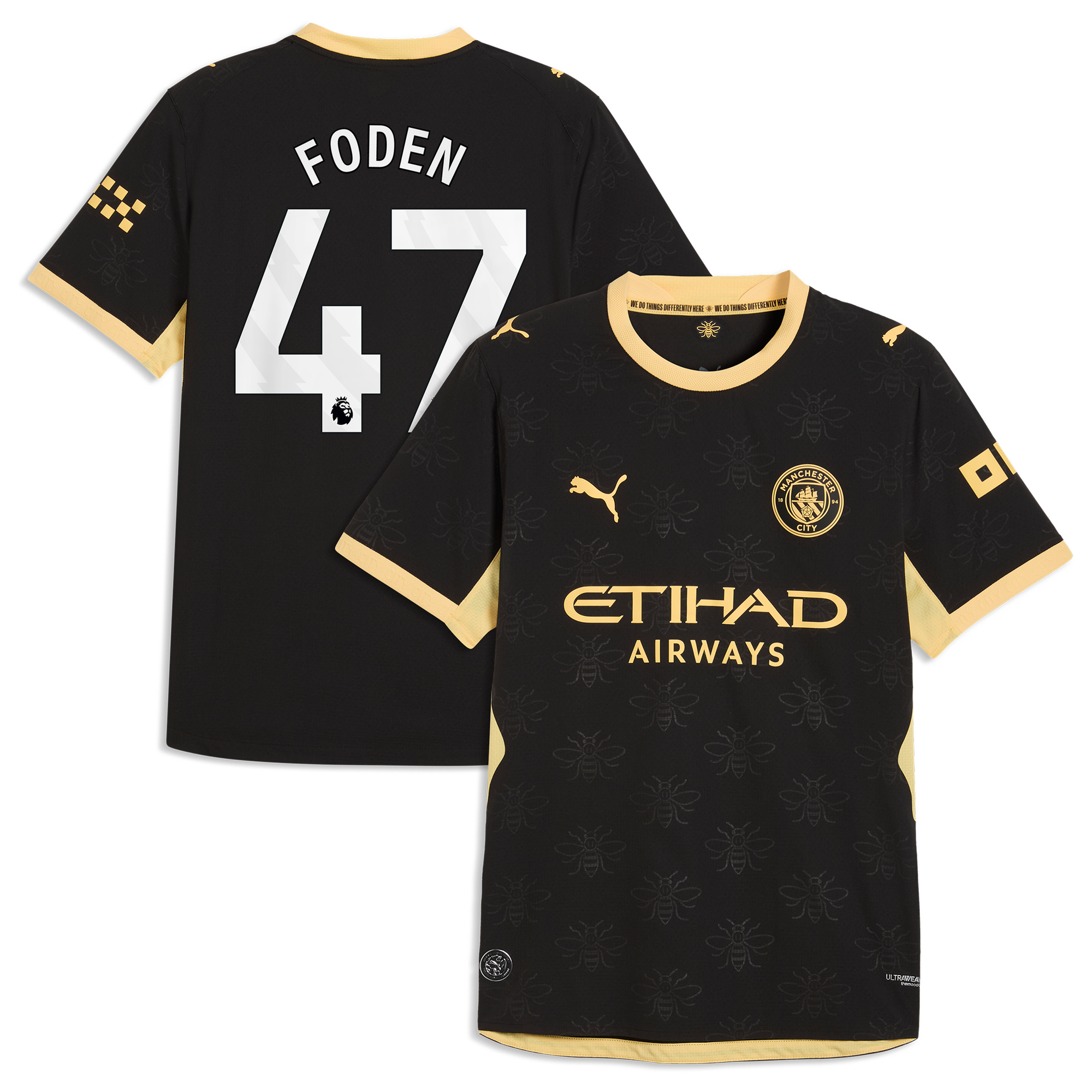 Maillot Extérieur Authentic Manchester City PUMA 26/27 avec flocage Foden 47
