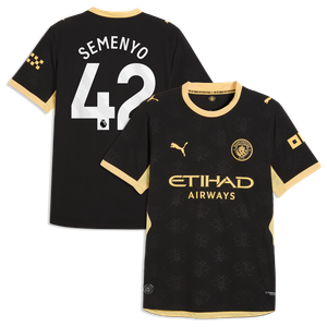 Maillot Extérieur Authentic Manchester City PUMA 26/27 avec flocage Semenyo 42, vue 1