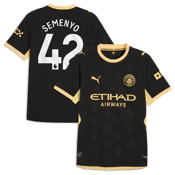 Maillot Extérieur Authentic Manchester City PUMA 26/27 avec flocage Semenyo 42