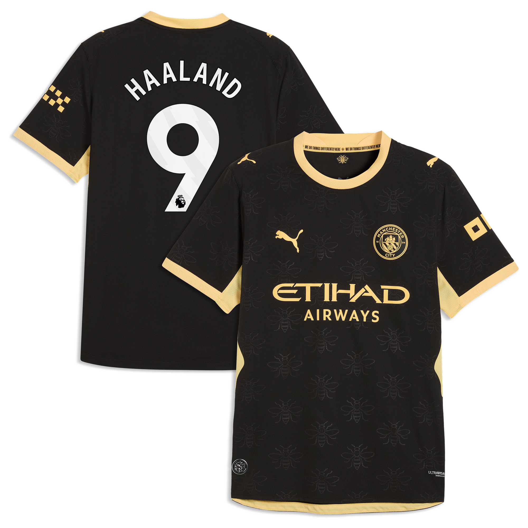 Maillot Extérieur Authentic Manchester City PUMA 26/27 avec flocage Haaland 9
