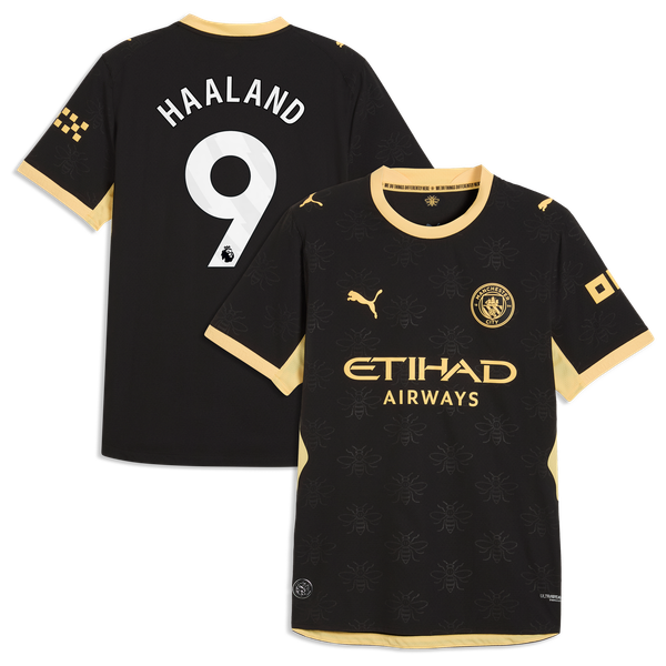 Maillot Extérieur Authentic Manchester City PUMA 26/27 avec flocage Haaland 9
