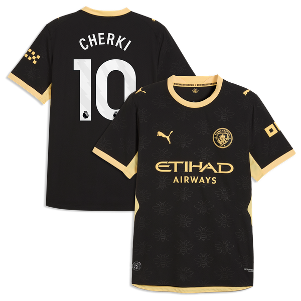 Maillot Extérieur Authentic Manchester City PUMA 26/27 avec flocage Cherki 10