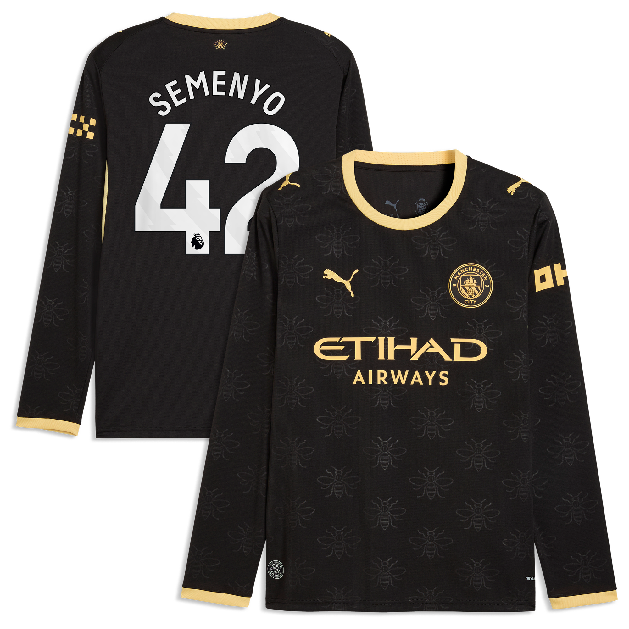 Maillot Extérieur Manchester City PUMA 26/27 - Manches longues avec flocage Semenyo 42