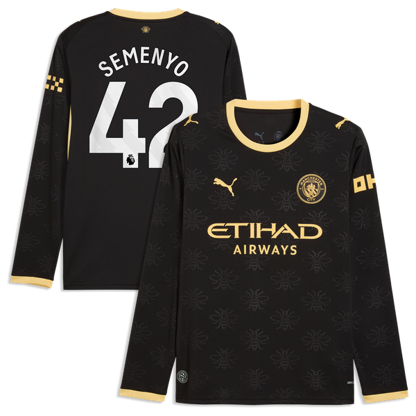 Maillot Extérieur Manchester City PUMA 26/27 - Manches longues avec flocage Semenyo 42