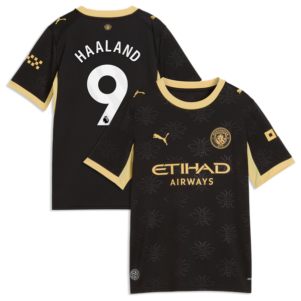 Maillot Extérieur Manchester City PUMA 26/27 - Enfant avec flocage Haaland 9