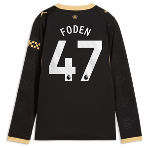 Maillot Extérieur Manchester City PUMA 26/27 - Manches longues - Enfant avec flocage Foden 47, vue 4