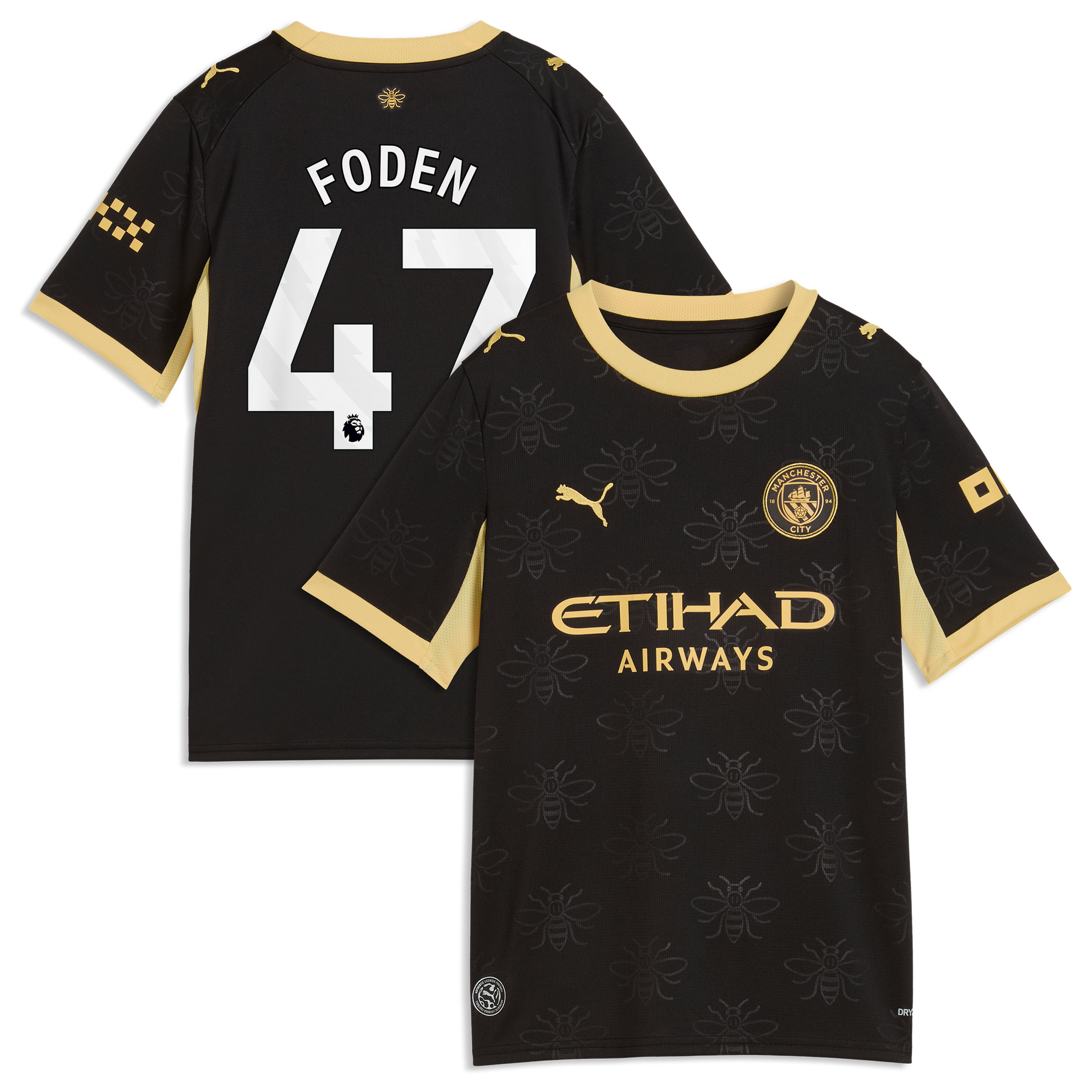 Maillot Extérieur Manchester City PUMA 26/27 - Enfant avec flocage Foden 47