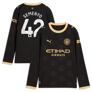 Maillot Extérieur Manchester City PUMA 26/27 - Manches longues - Enfant avec flocage Semenyo 42, vue 1