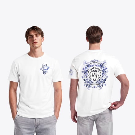 Unleash the Lion Delfts Blauw Graphic T-Shirt - Mens