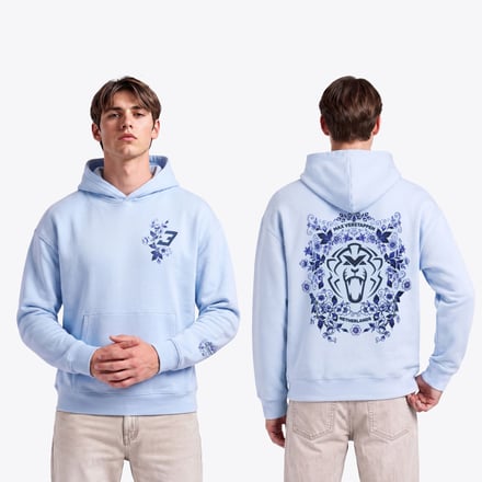 Unleash the Lion Delft Blue Hoodie - Mens