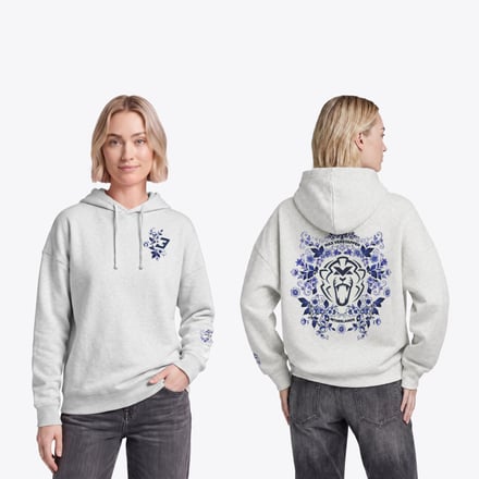 Unleash the Lion Delft Blue Hoodie – Womens