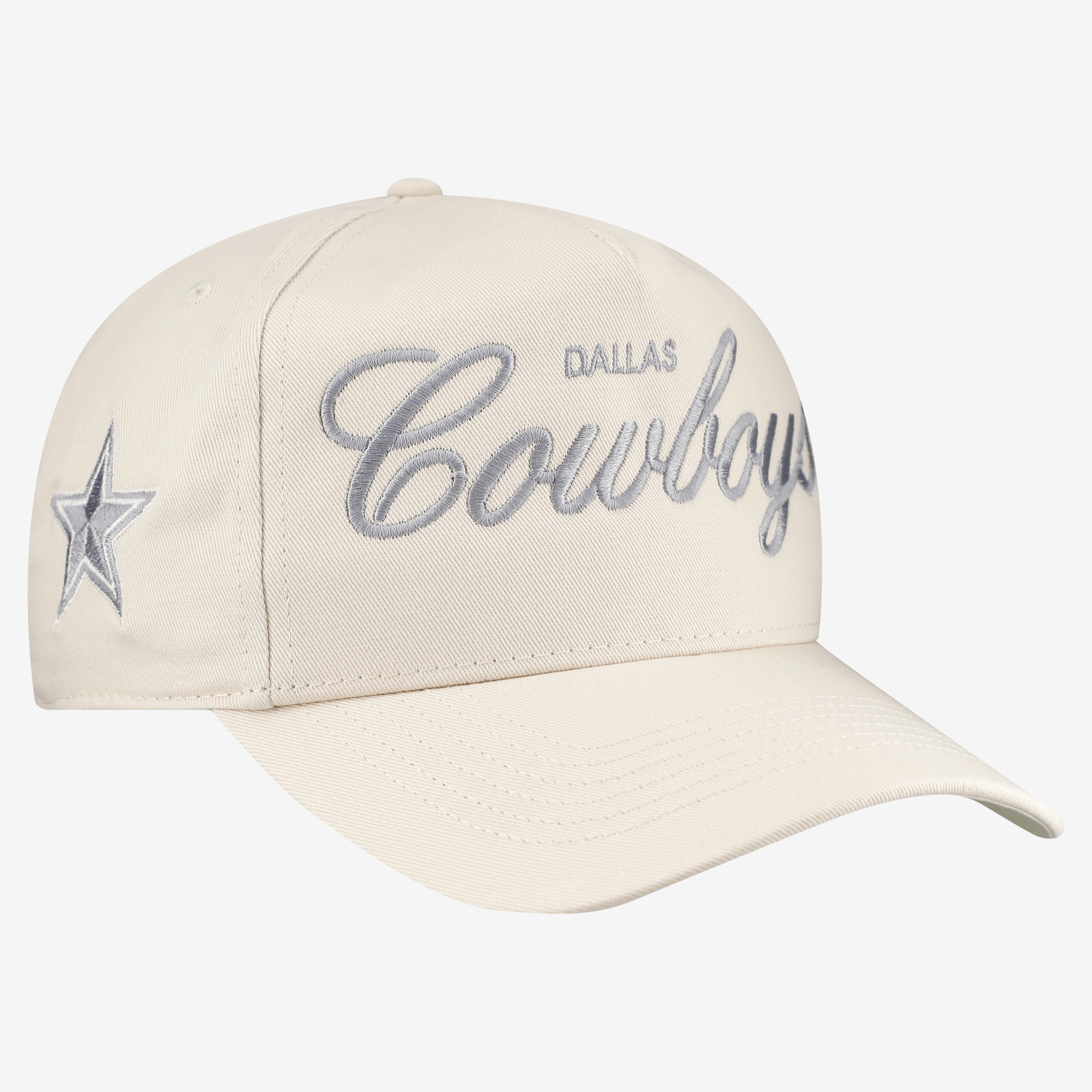 Men's '47 Natural Dallas Cowboys Foundational Script Hitch Adjustable Hat
