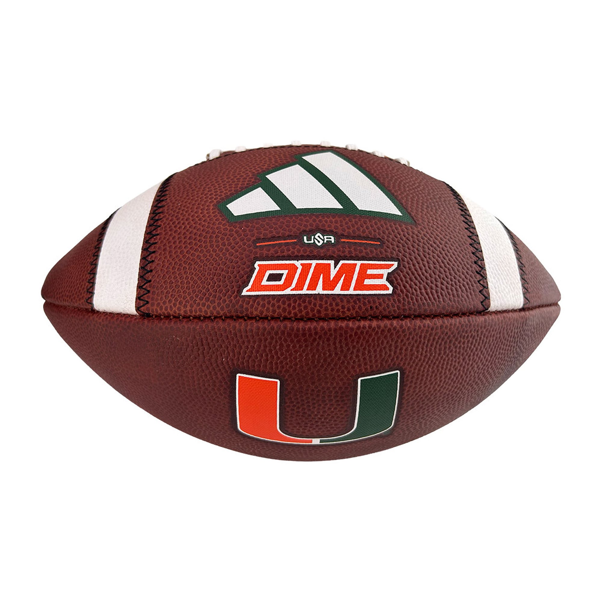 adidas Miami Hurricanes Dime Game Football