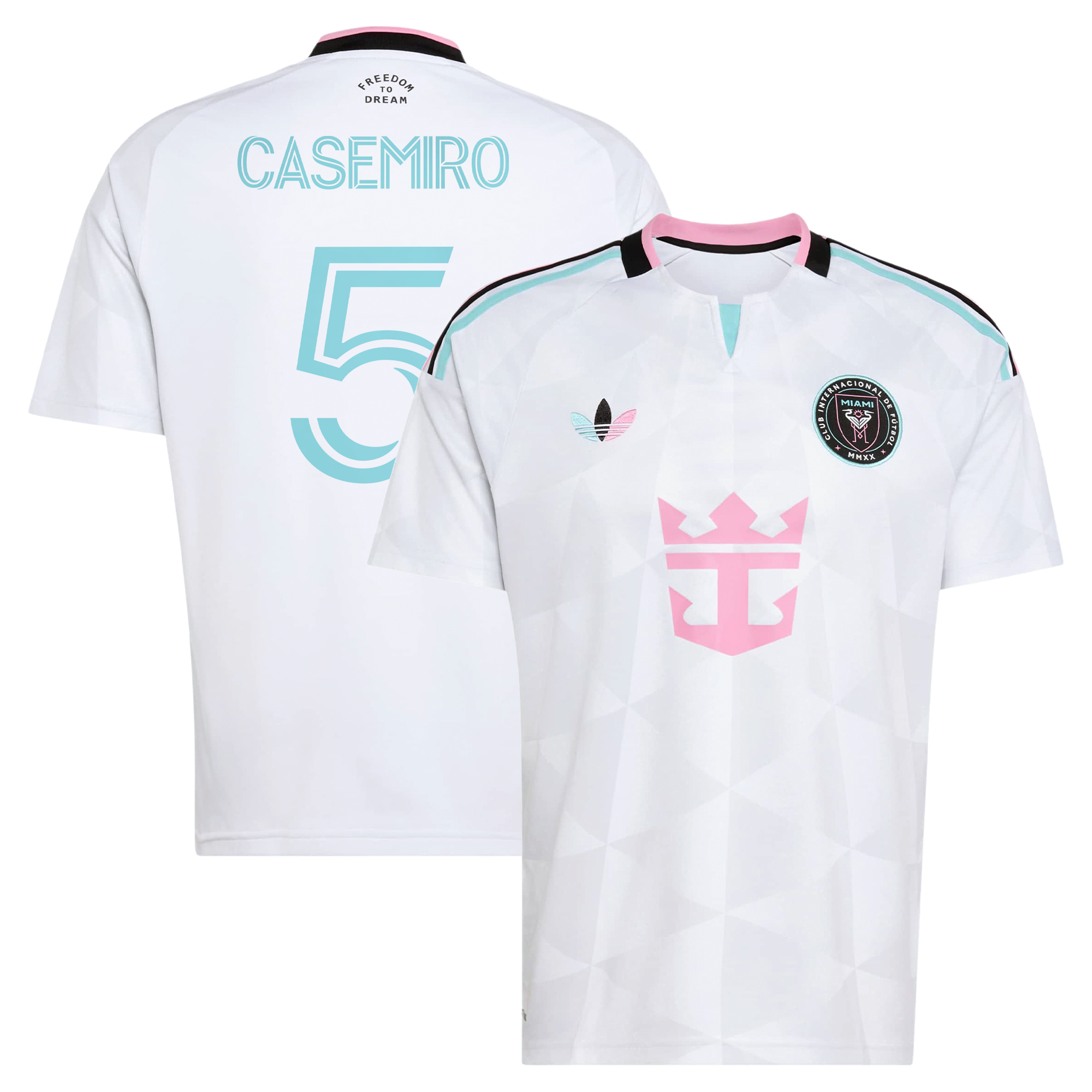 Men's adidas Carlos Casemiro White Inter Miami CF 2026 Third Replica Jersey