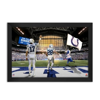 Indianapolis Colts Daniel Jones & Jonathan Taylor 27" x 39" Two-Player Framed Print