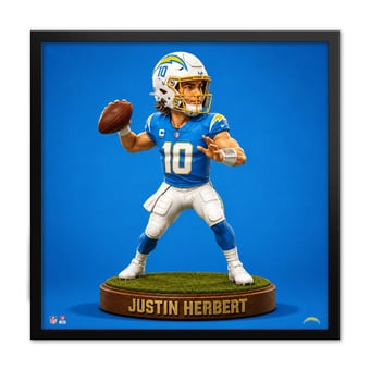 Justin Herbert Los Angeles Chargers 13" x 13" Bobblehead Framed Print