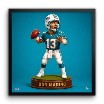 Dan Marino Miami Dolphins 13" x 13" Bobblehead Framed Print