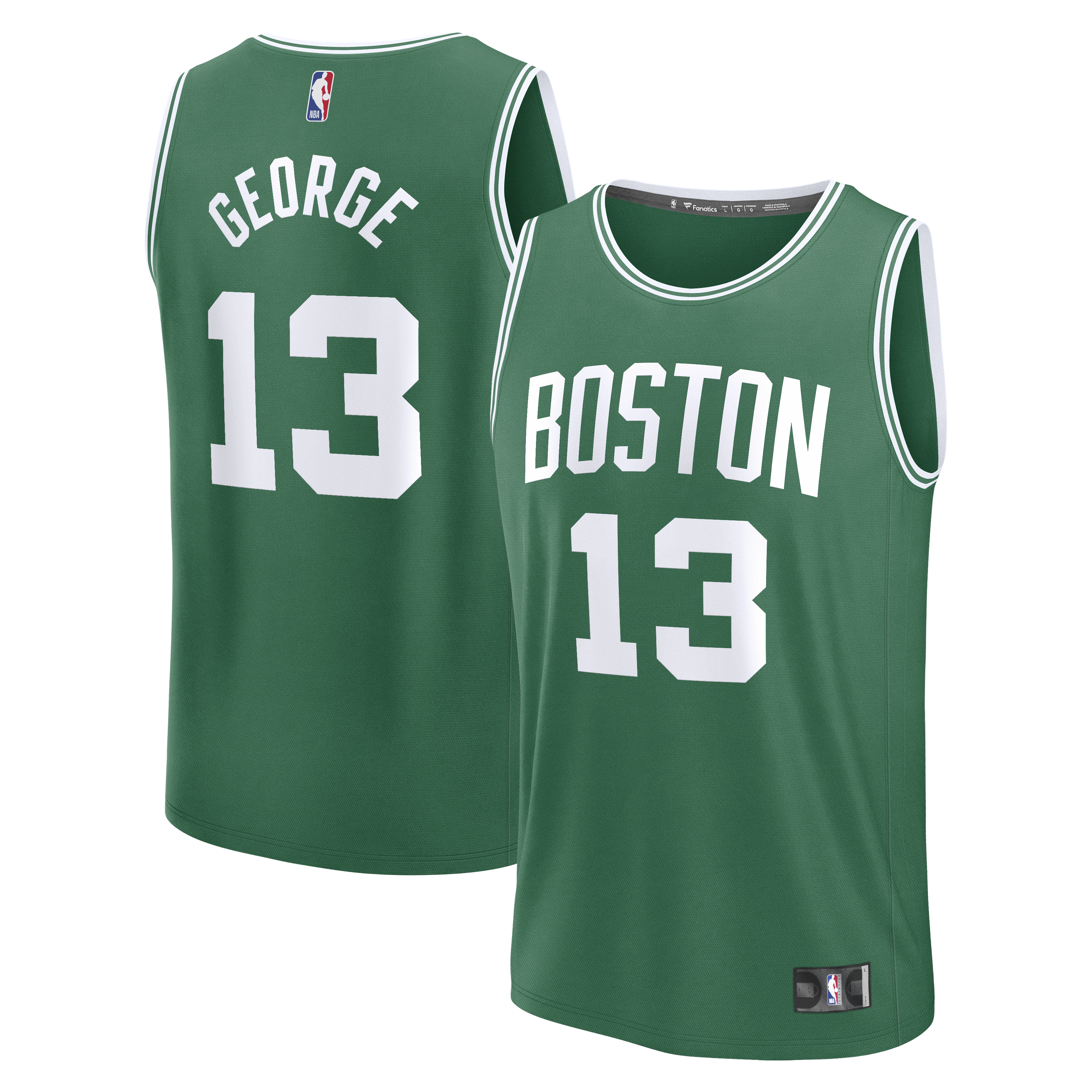 Men’s Fanatics Paul George Kelly Green Boston Celtics Fast Break Replica Jersey – Icon Edition Men’s Fanatics Paul George Kelly Green Boston Celtics Fast Break Replica Jersey – Icon Edition