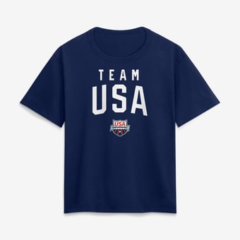 Women's Navy Team USA Summer Games Swimming T-Shirt