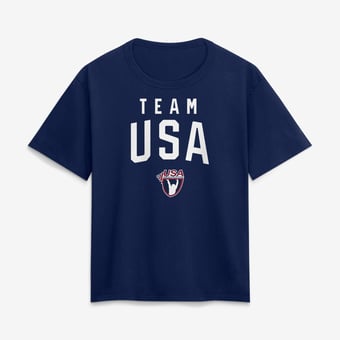 Women's Navy Team USA Summer Games Weightlifting T-Shirt