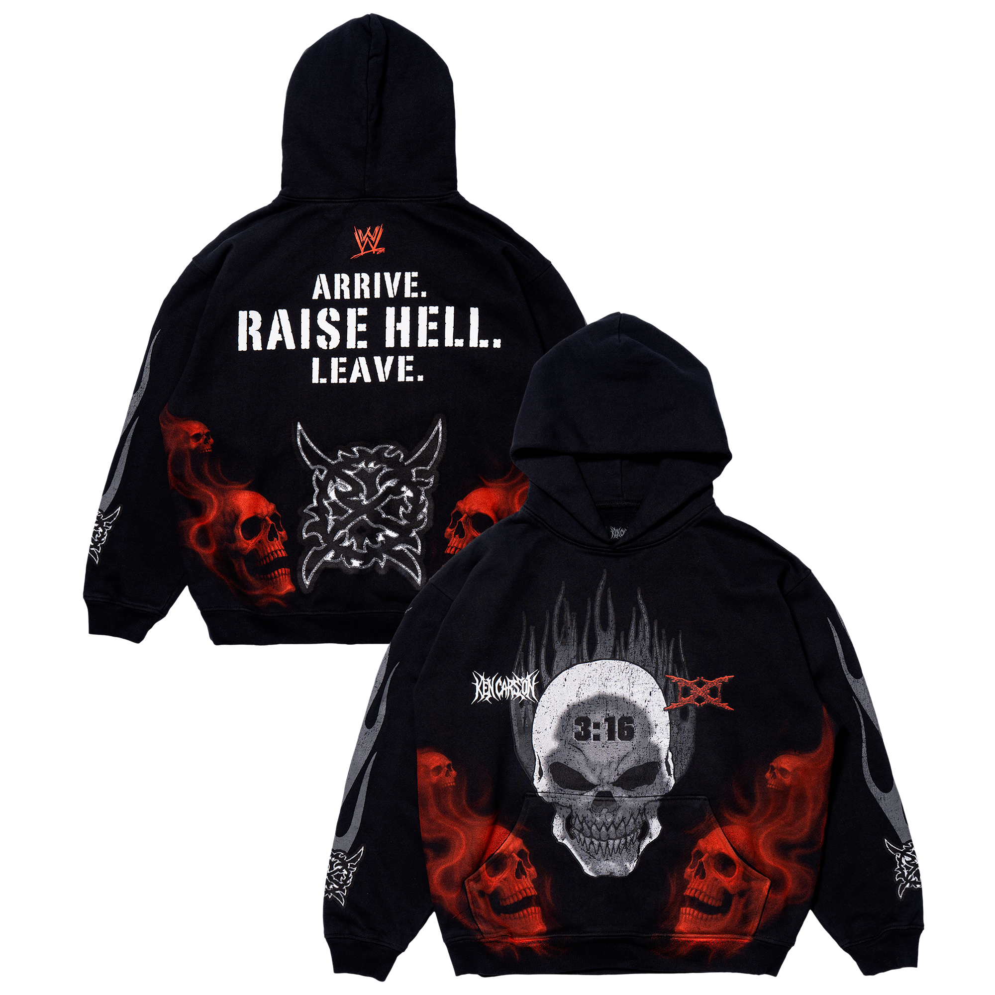 Unisex Complex x WWE x Ken Carson Black "Stone Cold" Steve Austin Hoodie