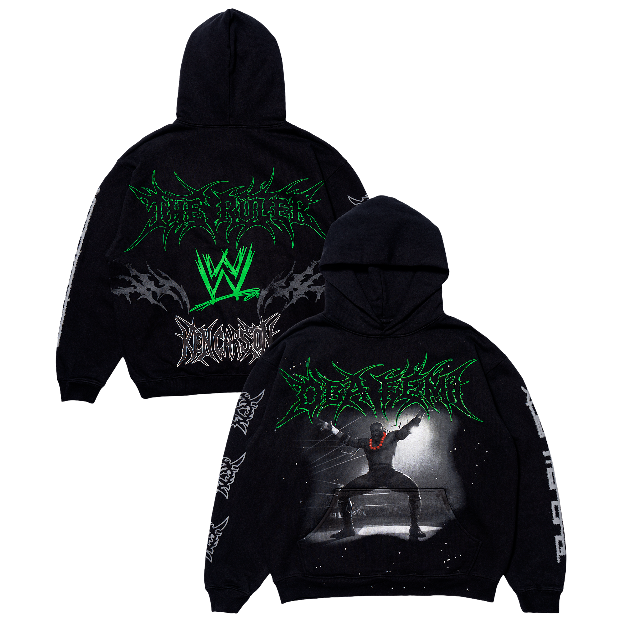 Unisex Complex x WWE x Ken Carson Black Oba Femi Hoodie
