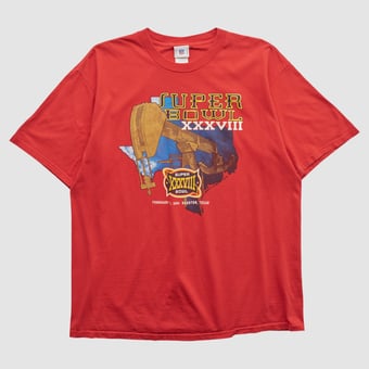 Super Bowl XXXVIII NFL 2000s T-shirt - Red - 2XL by Fanatics Real Vintage