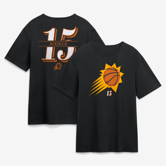 Men's Devin Booker Black Phoenix Suns In the Paint Legacy T-Shirt