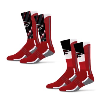 Unisex Starter Atlanta Falcons Big Energy Neo Two-Pack Crew Socks Set