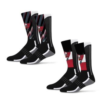 Unisex Starter Tampa Bay Buccaneers Big Energy Neo Two-Pack Crew Socks Set
