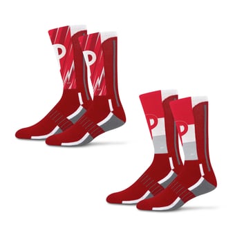 Unisex Starter Philadelphia Phillies Big Energy Neo Two-Pack Crew Socks Set