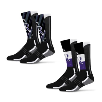 Unisex Starter Colorado Rockies Big Energy Neo Two-Pack Crew Socks Set