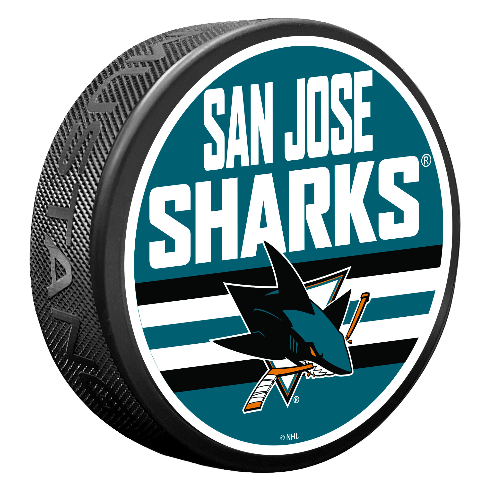 San Jose Sharks Shout Hockey Puck