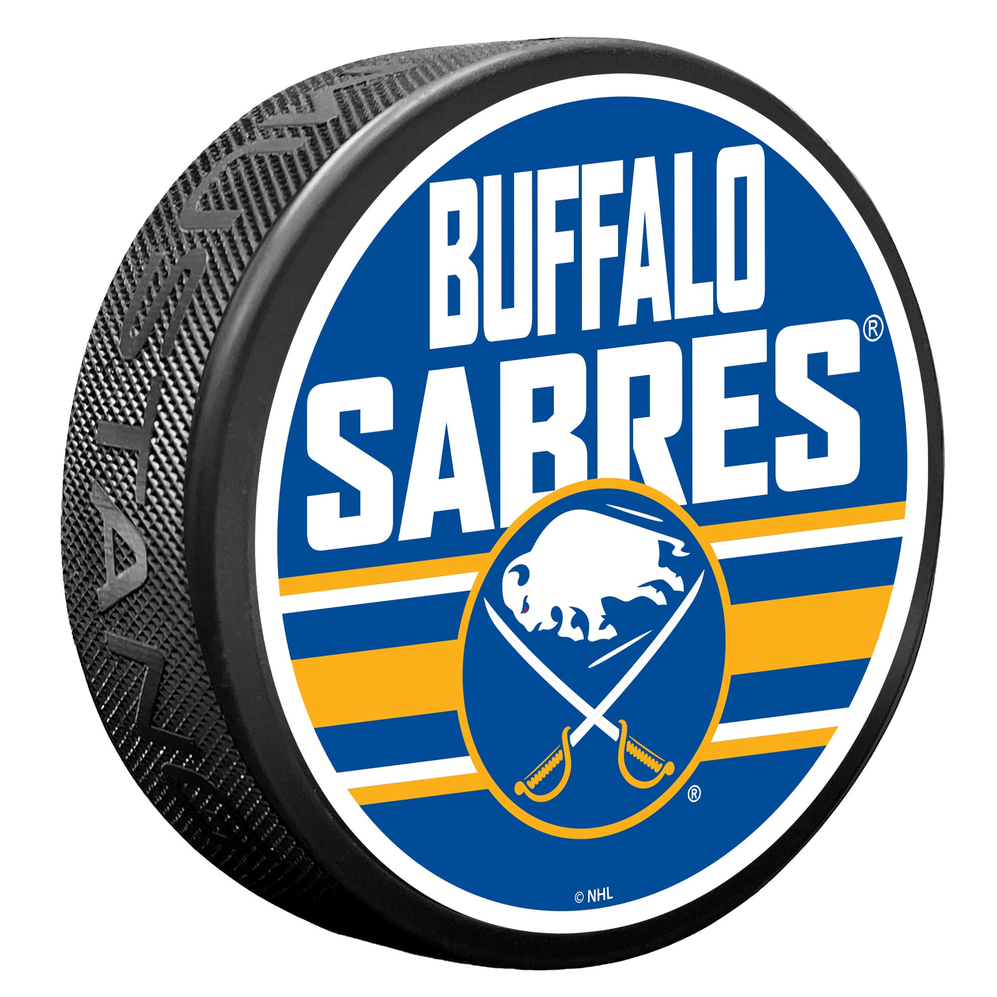 Buffalo Sabres Shout Hockey Puck
