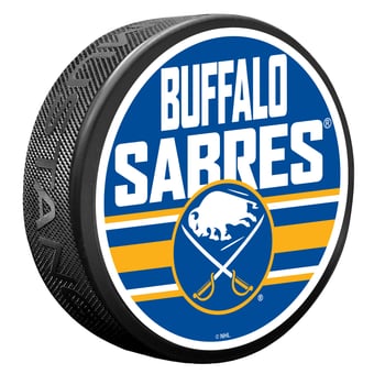 Buffalo Sabres Shout Hockey Puck