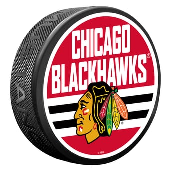 Chicago Blackhawks Shout Hockey Puck