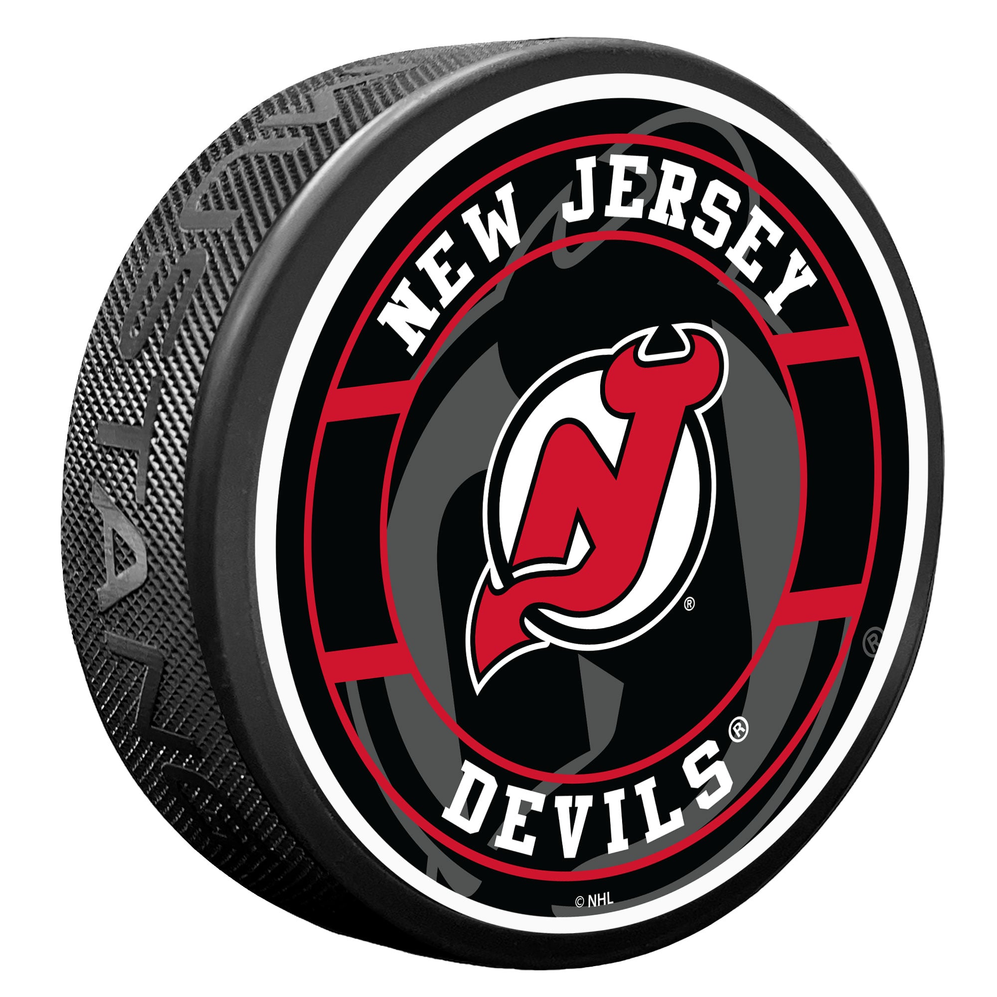 New Jersey Devils Spotlight Hockey Puck