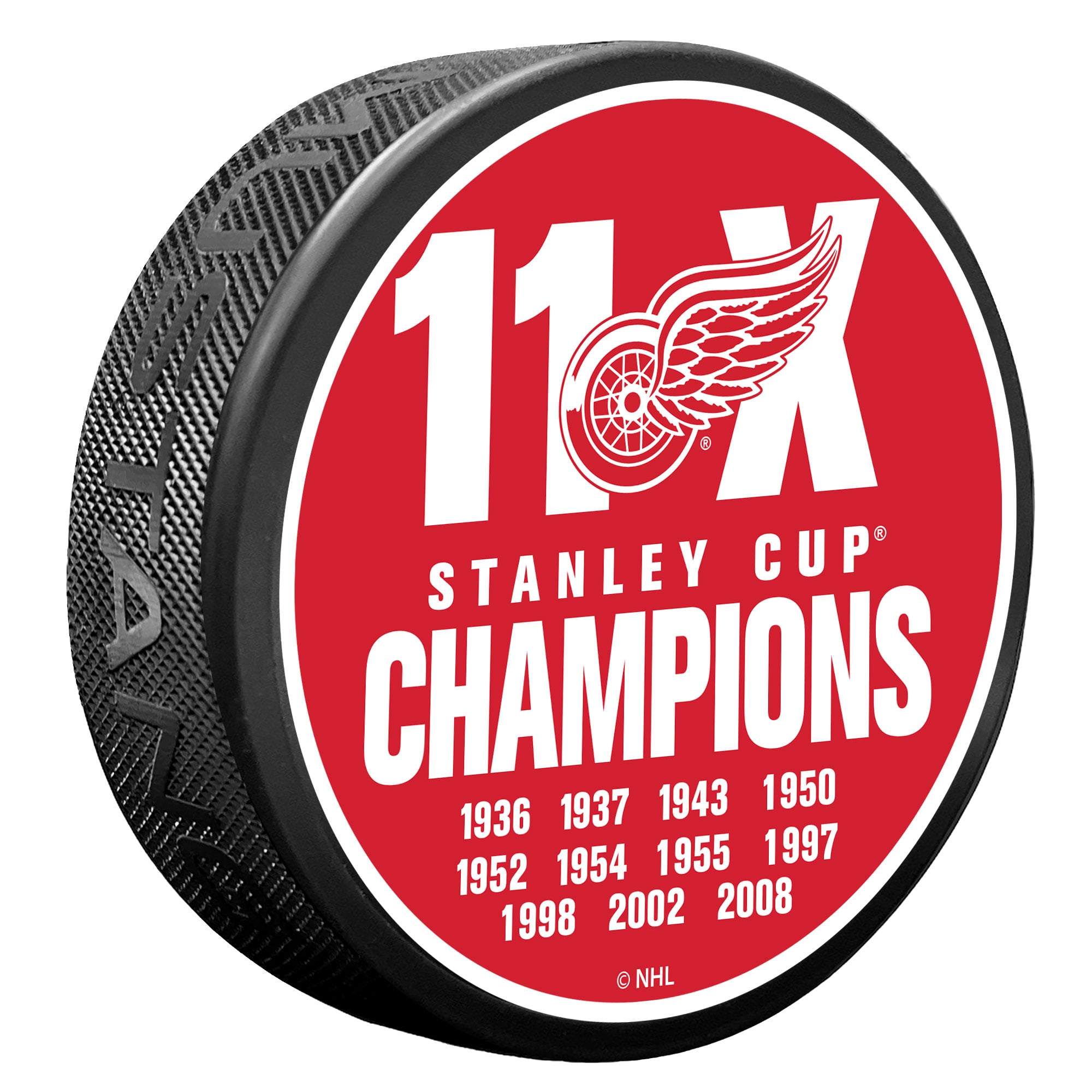 Detroit Red Wings 11X Champions Hockey Puck