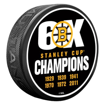 Boston Bruins 6X Champions Hockey Puck