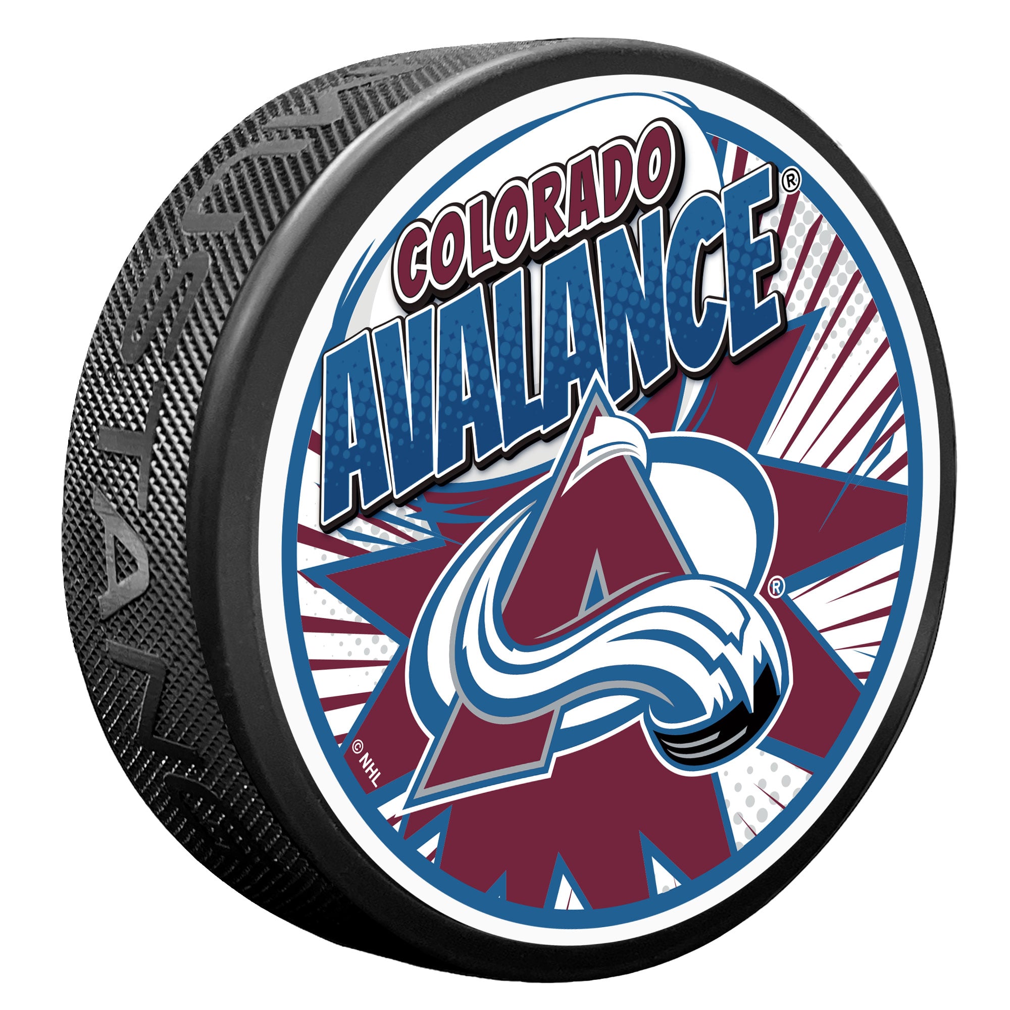 Colorado Avalanche Kaboom Hockey Puck