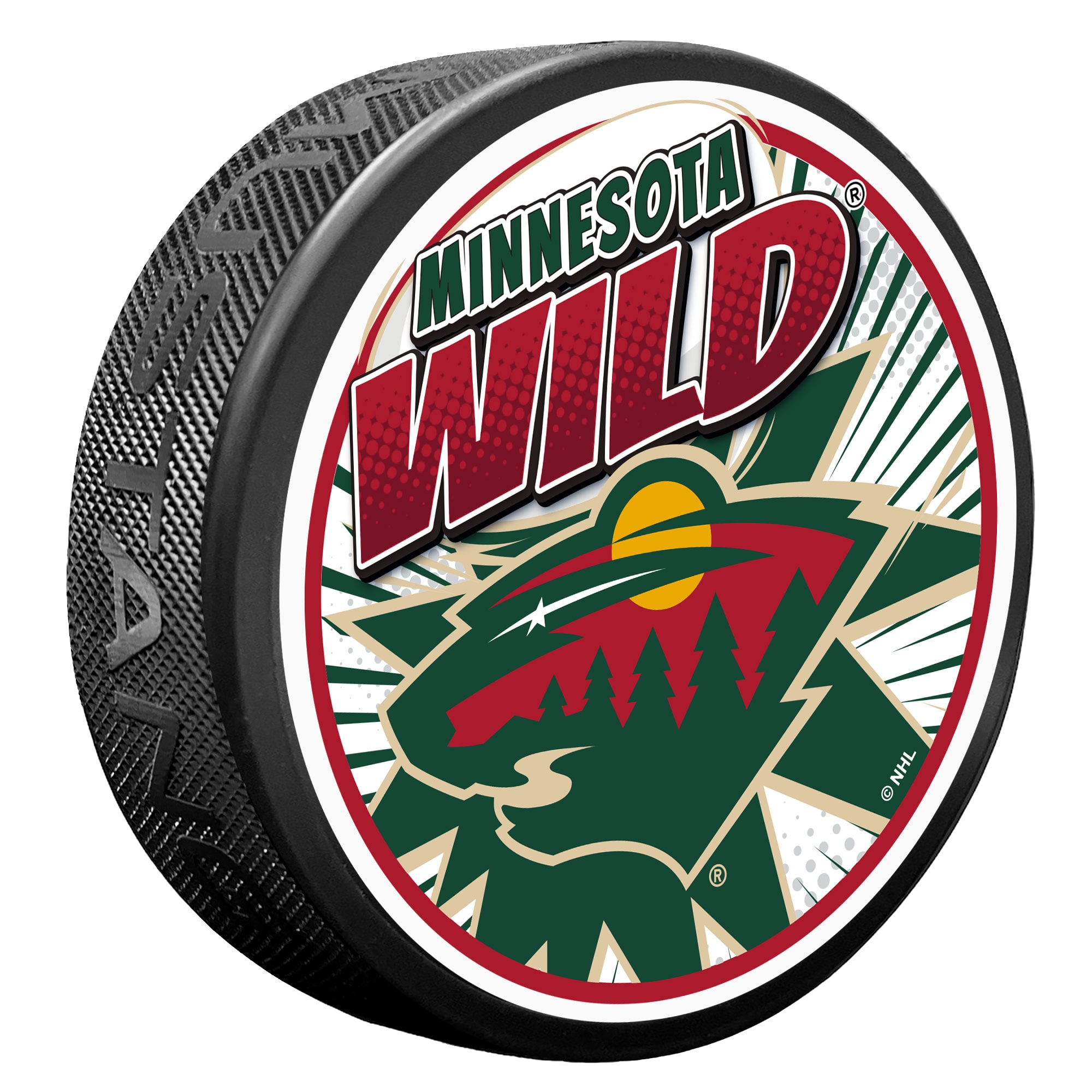 Minnesota Wild Kaboom Hockey Puck