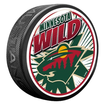 Minnesota Wild Kaboom Hockey Puck